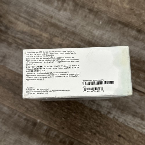NOWE Apple AirPods Pro 2 (2. generacji) - FABRYCZNIE ZAPIECZĘTOWANE - Zdjęcie 2 z 6