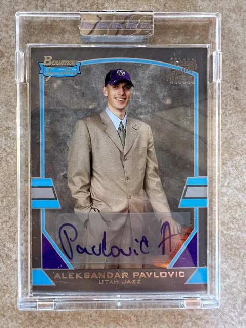 2003 Bowman Signature Sasha Pavlovic Silver Auto /249 Rookie RC Basketball Card