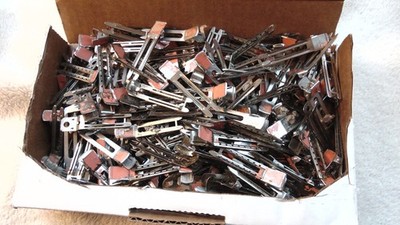 Vintage Lot 169 Stainless Metal Pin Curl Curlers Clips Dbl Prong Ladye Jayne