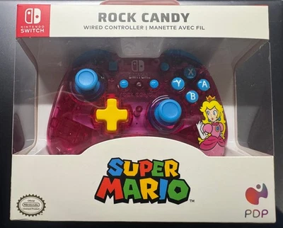PDP Rock Candy - Nintendo Switch Wired Controller - Princess Peach - (NEW)