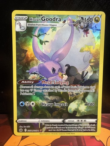 Hisuian Goodra GG21/GG70 SWSH: Crown Zenith: Galarian Gallery Holo Lp+