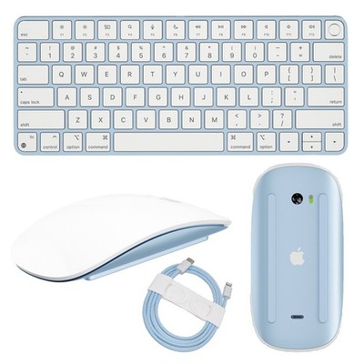 Kabelloses Apple Magic Keyboard mit Touch ID A2449 & Magic Mouse A1657 UK Layout