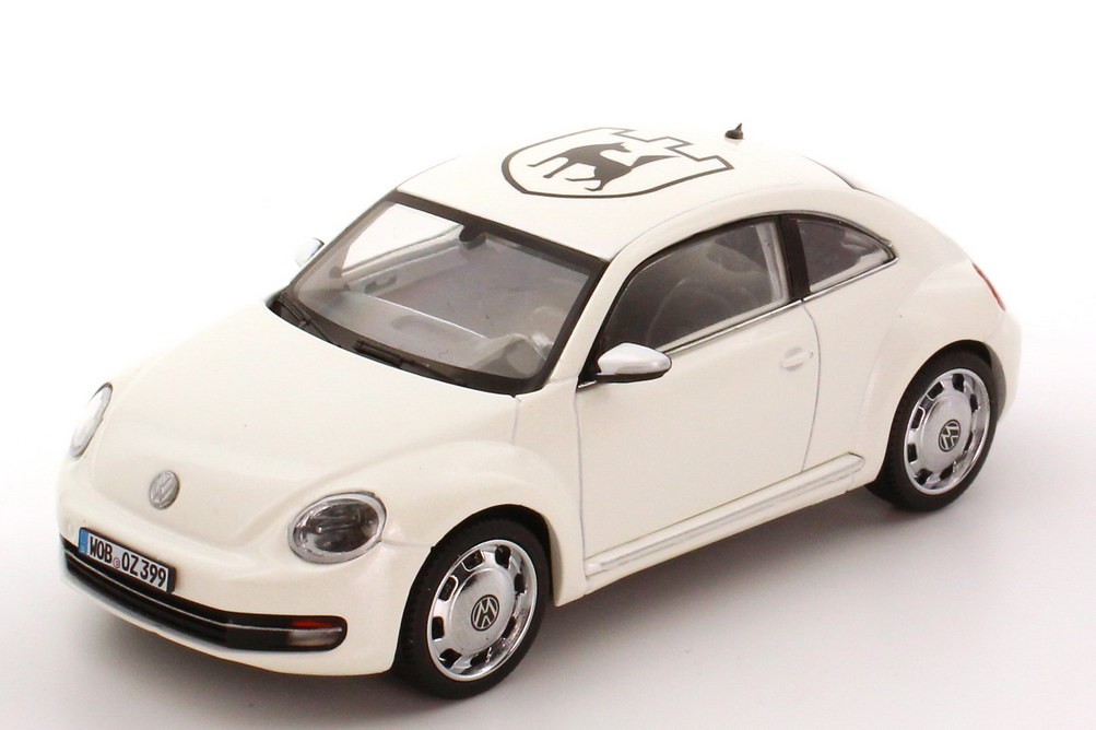 Miniature VW New Beetle 2011 blanche 1:43 Schuco Wolfsburg d'exception