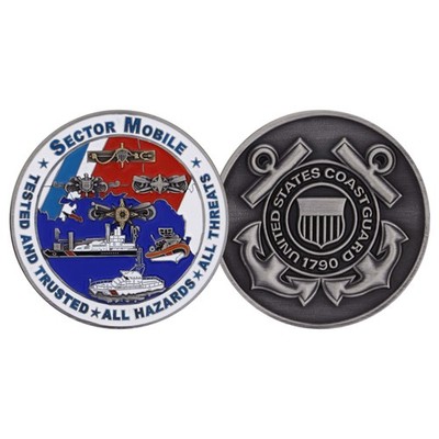 US Coast Guard (USCG) Sector Mobile Challenge Coin