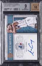 2016-17 PANINI EXCALIBUR CALLIGRAPHY AUTOS [#095/149] #CALDC DELL CURRY BGS 9