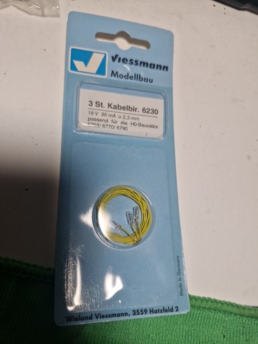 6230 Viessmann 3 x bombillas de cable 16 V -30 mA  | Zustand: Neu