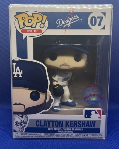 Funko Pop MLB Los Angeles Dodgers Clayton Kershaw #07 (Home Jersey) w/ protector