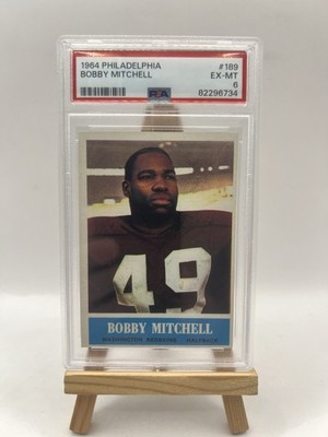 1964 Bobby Mitchell Philadelphia PSA 6 EX-MT HOF Washington Redskins #189