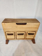 Custom Handmade Jewelery Box Carved Out Of A Solid Maple Block With Black Walnut