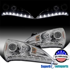 Fits 2010-2012 Hyundai Genesis Coupe 2 Dr Projector Headlights 10-12 Head Lamps