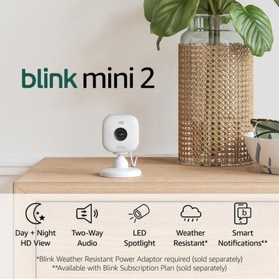 Blink Mini 2 - Plug-in Smart Überwachungskamera weiß NEU!!!