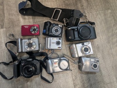 Lot 9 Cameras For Parts & Repair