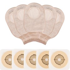 21 PCS Colostomy Bags,Ostomy Supplies, Two Piece Drainable Ostomy Pouch with