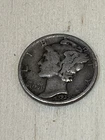 1939-P Mercury Dime 10c Circulated 90% Silver US Coin Philadelphia Mint $.10