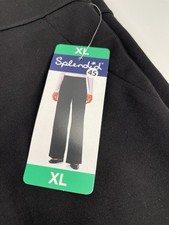 NWT Splendid Women's Wide Leg Soft Pull On Pants Black Size XL 60