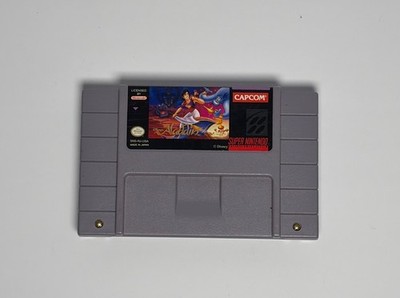 SUPER NINTENDO SNES DISNEY'S ALADDIN GAME CARTRIDGE ONLY TESTED WORKS