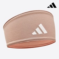 adidas Reversible Headband Headwear Unisex Sports Training Support Band Taupe