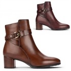Pikolinos Calafat Bottines Talon Confort Cuir Femme Zippées Rondes 5,5 cm