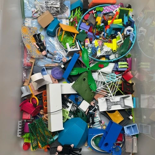 Huge Playmobile Lot Many Pieces Vintage & Modern Mixed Accessories Parts People