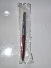 Vintage Paper Mate Double Heart Ballpoint Pen Red & Chrome