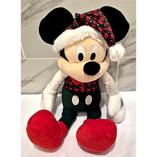 Disney Baby Christmas Mickey Mouse Plush Crinkly Ears 18"