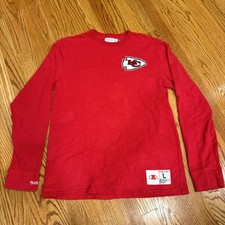 NWOT Kansas City Chiefs Mitchell  Ness Embroidered Long Sleeve Size Large