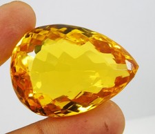 Topazio dorato taglio pera certificato 176,80 ct pietra preziosa naturale sfu...