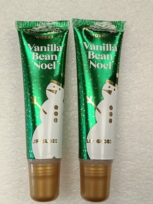 Bath & Body Works Lip Gloss Vanilla Bean Noel  Pack of 2- SLIGHT DAMAGE ON TOP