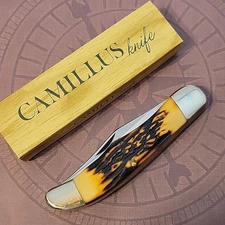CAMILLUS SILVER SWORD #26 Hunters Knife Made In USA Jigged DELRIN Handles