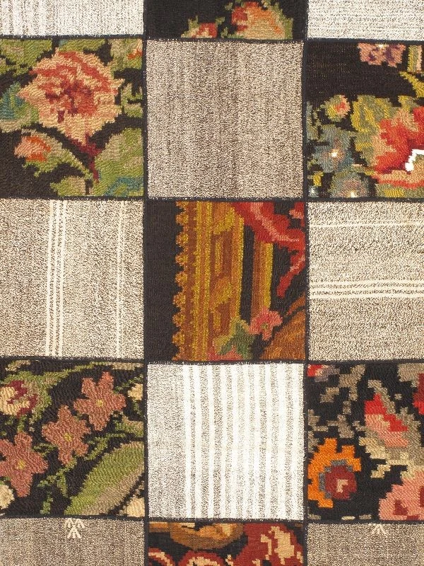 Traditional Vintage Hand Woven Carpet 3'8" x 6'2" Wool Kilim Area Rug - Image 4 of 4