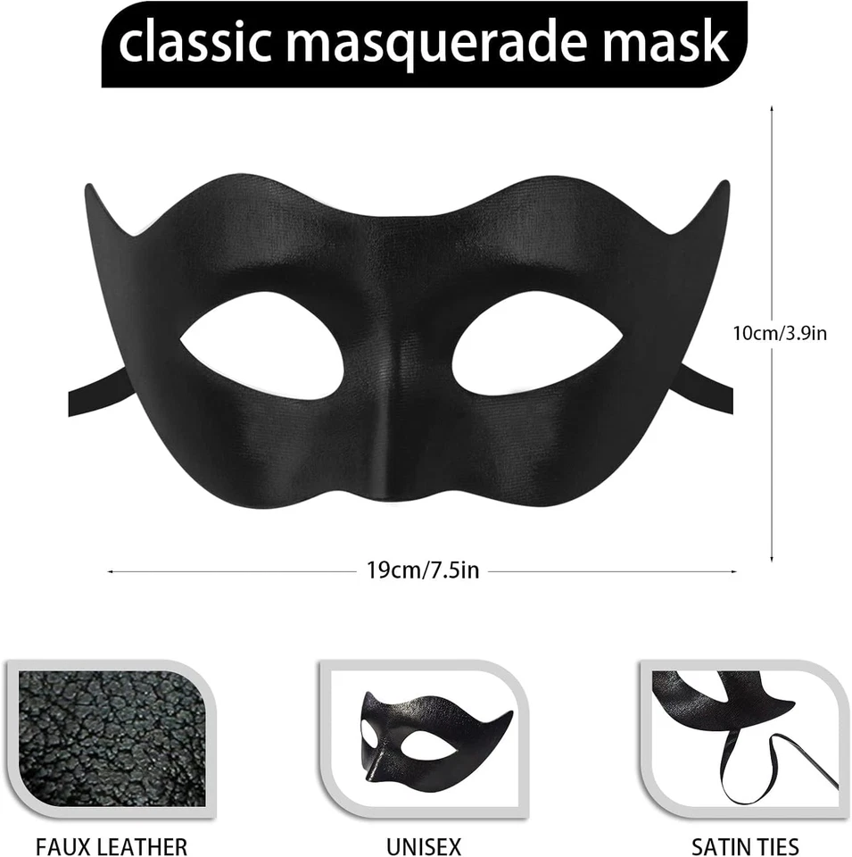 2 Stück Venezianische Masken Maskerade Spitze Maskes Halloween - Bild 3 von 4