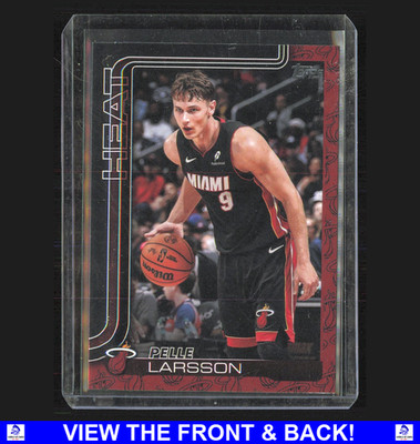 Pelle Larsson 2025 Topps Logo Border SSP Case Hit Miami Heat 79
