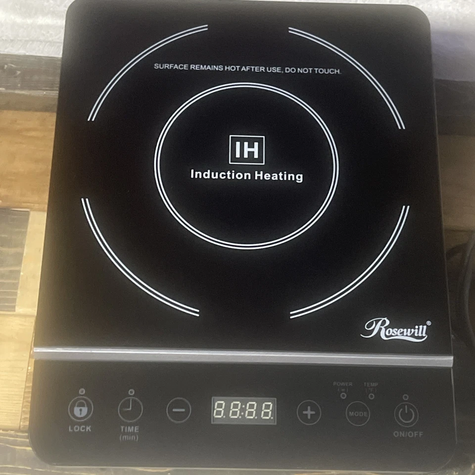 Rosewill Portable Induction Cooktop 1800 Watts,8 Power Levels, timer & temp EUC - Image 3 of 4