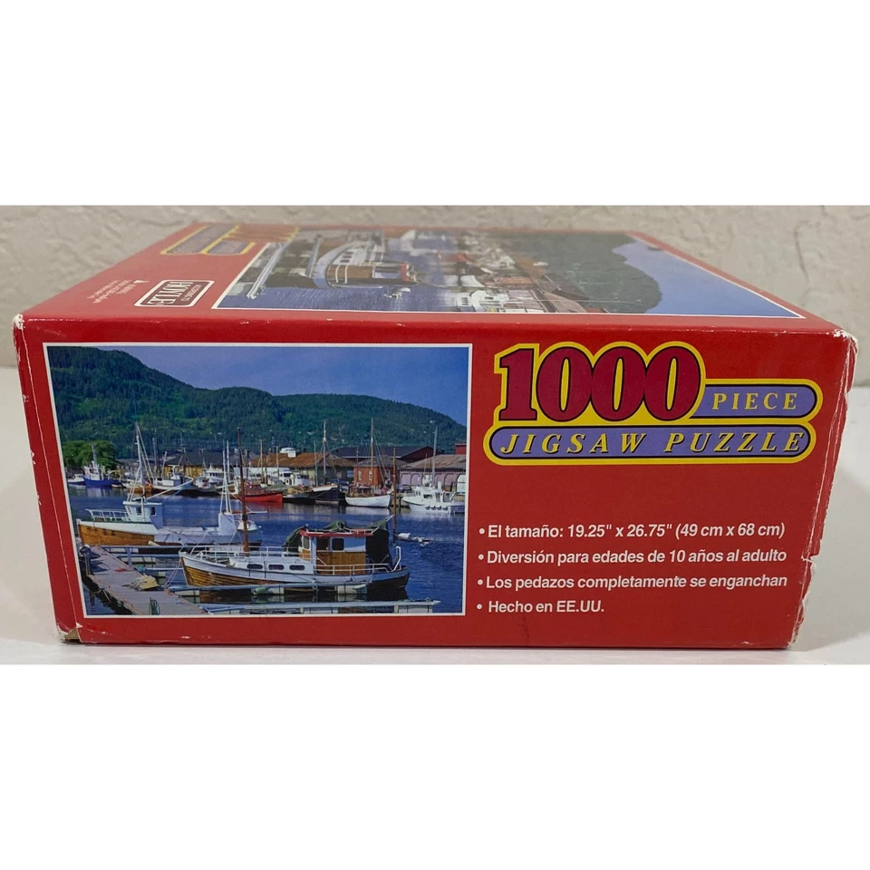 Puzzle Hoyle Harbor Boats Water 1000 Piezas 19.25" x 26.75" - TOTALMENTE NUEVO / SELLADO Foto 3 de 3