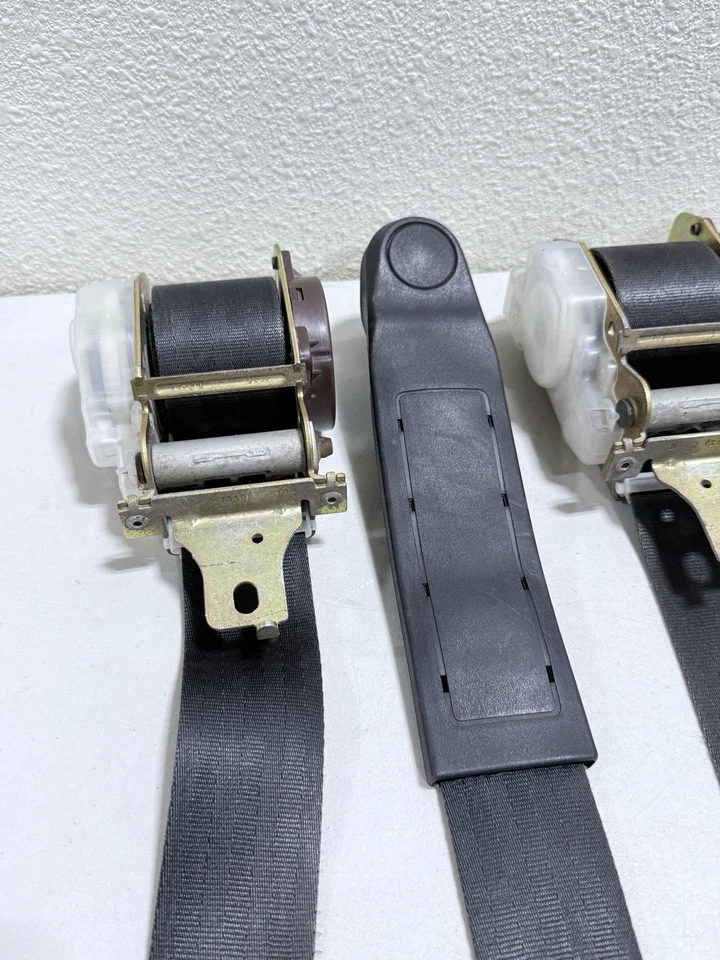 Juego de cinturón de seguridad delantero trasero 96-00 Honda Civic Coupe SI EX NEGRO FABRICANTE DE EQUIPOS ORIGINALES #6635 Foto 2 de 4