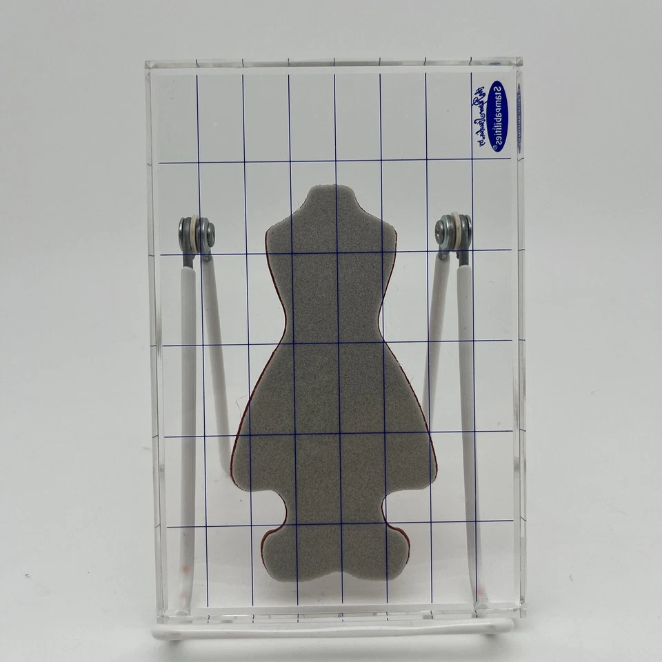Stampin’ Up All Dressed Up Rubber Stamp on Acrylic Block Retired Set - Image 2 of 4