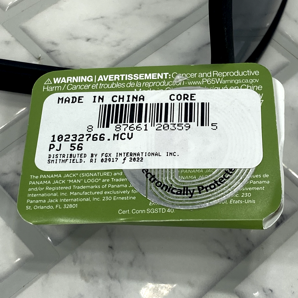 NWT Panama Jack Black Sunglasses PJ 56 Studded Black Orange Frame