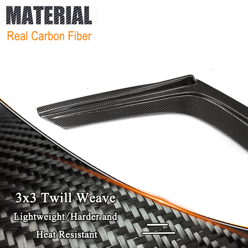 für BMW M3 F80 M4 F82 F83 2015-19 Carbon Splitter Flaps Wings Heck Seite Spoiler - Picture 8 of 9