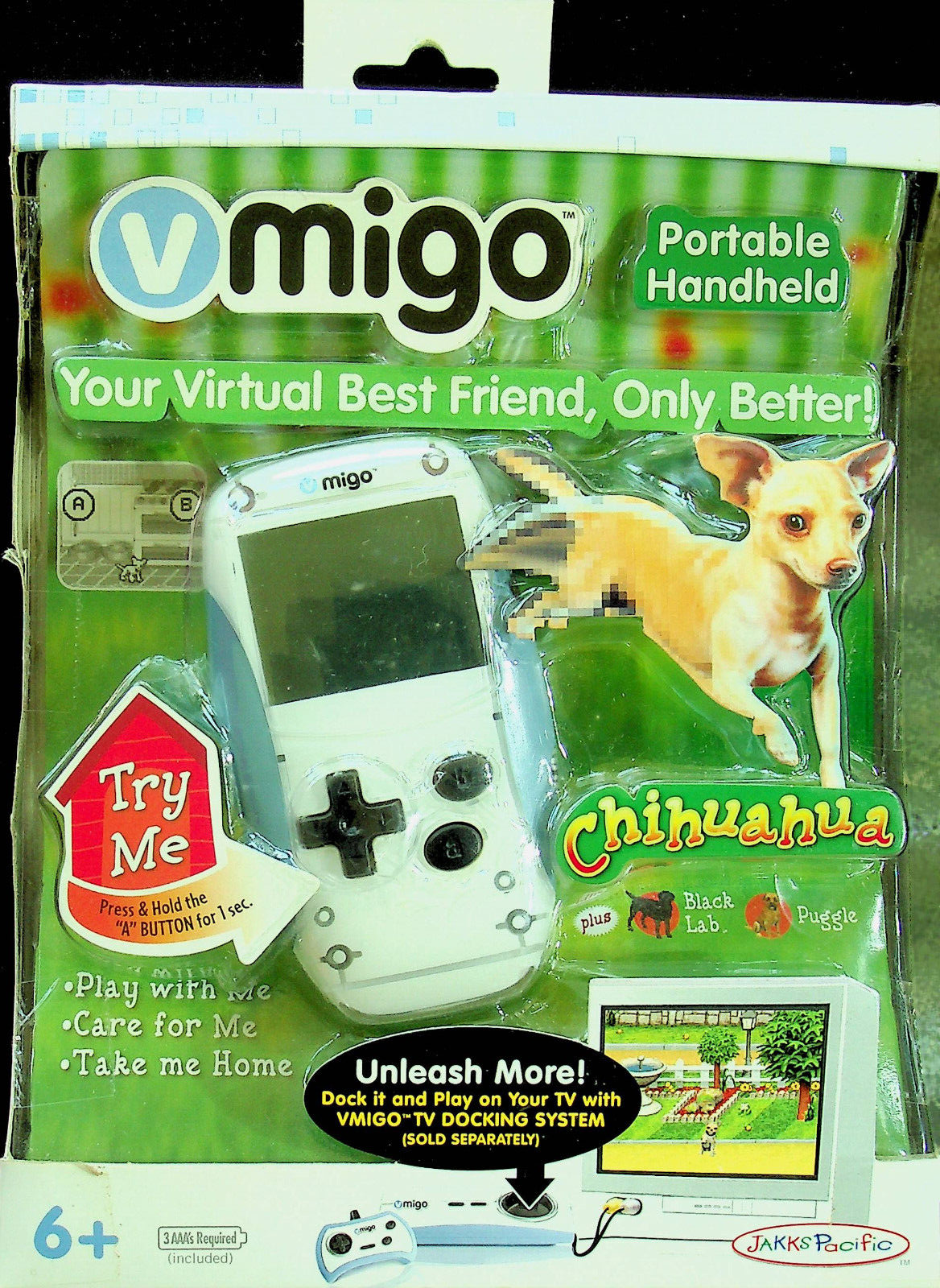 Vmigo Portable Handheld Dog: Chihuahuan - Your Virtual Best Friend #61004 New