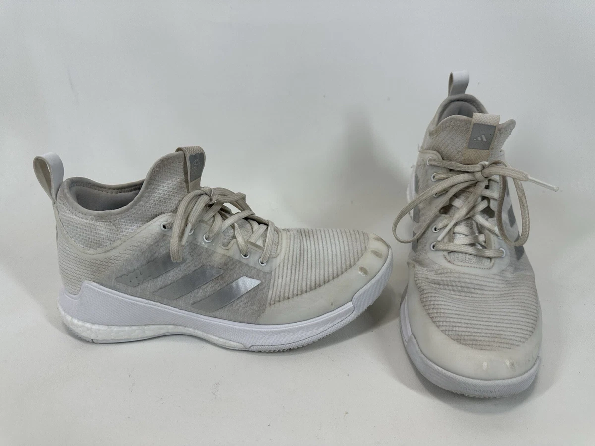 adidas Crazyflight 2022 Mid White Silver Metallic W for sale | eBay