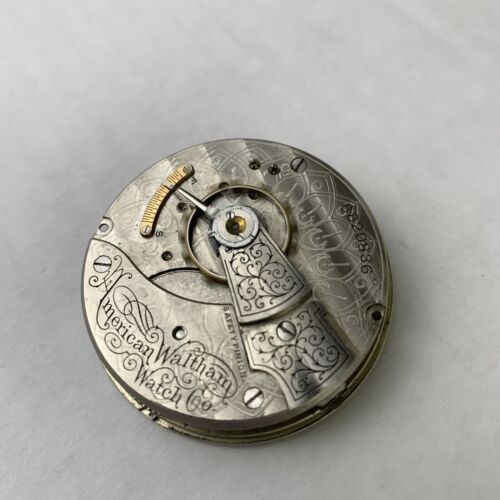 Waltham Taschenuhrwerk & Zifferblatt Grade Sterling 18er 7 Juwel Modell 1883 läuft - Bild 8 von 10