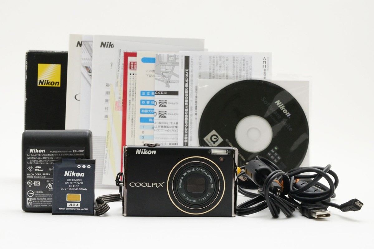 Nikon COOLPIX S640 デジタルカメラ 本体＋付属品 Nikon COOLPIX S640 Black 12.2MP 5x Zoom Compact Digital Camera w