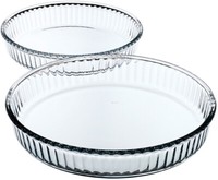 Borcam-Set Rund Glas Auflaufform Servierform Pasabahce