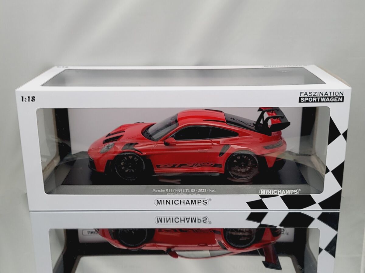Minichamps Porsche 911 (992) GT3 RS 2023 Red & Black Diecast Minichamps Porsche 911 (992) GT3 RS 2023 Red & Black Diecast