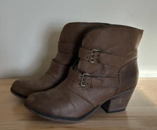 Rocket Dog Women’s Size 8.5 Brown Heeled Casual Ankle Boot