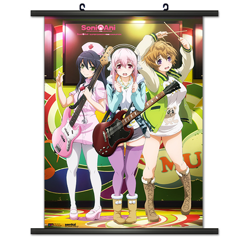 Super Sonico Group Wall Scroll Poster NEW | eBay
