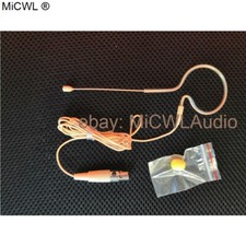 Pro Earset Headset Mic for AKG Samson Wireless Systems Mini XLR 3Pin Beige Color