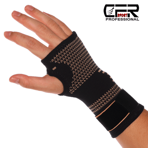 Kupfer Arthritis Handgelenk Hand Bandage Unterstützung Karpaltunnel Verstauchung Sport rechts/links - Bild 10 von 16