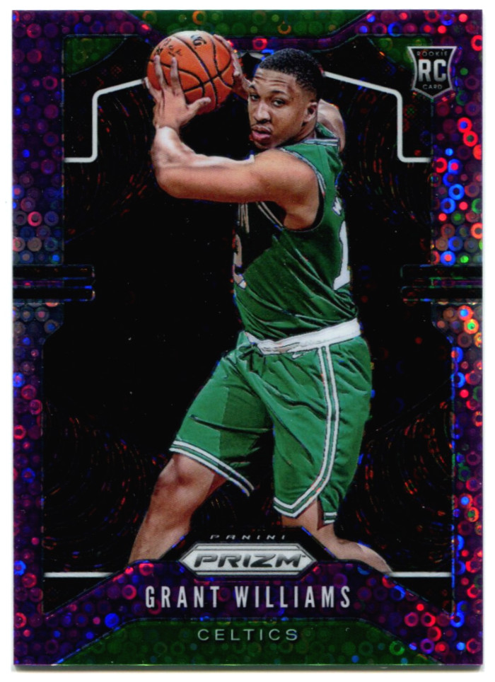 2019-20 Prizm #272 Grant Williams Fast Break Purple Disco Prizm Rookie 48/75