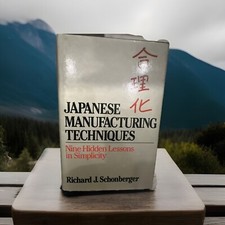 Japanese Manufacturing Techniques Nine Hidden Lessons in Simplicity HCDJ Book